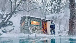 Stone House by the Frozen River Gets a Second Life | Alone in a Blizzard | Episode 2