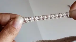 Muy fácil ¿Como rellenar elástico con ganchillo o crochet? sin que se vean los espacios