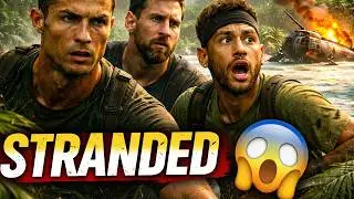 Stranded on an Island 😱 | Messi Ronaldo Neymar Survival Story (AI) #ronaldo #messi #ronaldovsmessi