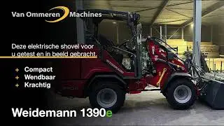 Elektrische Weidemann 1390e  in beeld bij Van Ommeren Machines
