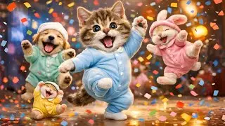 🤣 Cute Kitten & Pets Dancing 🐈🐱 | Funny Pets Playing & Exploring