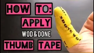 How to apply WOD&DONE thumb protection tape strips 👍