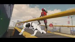 Jugando la copia de free fire (blood strike) 