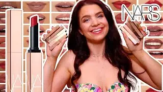 NARS AFTERGLOW SENSUAL SHINE LIPSTICK LIP SWATCHES +WEAR TEST