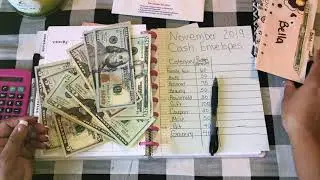 November 2019| Cash Envelopes Stuffing| Real Numbers| Cash Envelope System| Dave Ramsey Inspired