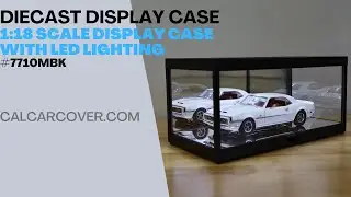 Diecast Display Case Single 1:18 Scale Model with LED Lighting and Mirrored Pandels 7710MBK