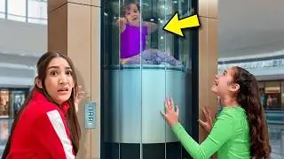 We Got Trapped inside The Elevator!! *Very Scary* | Jancy Family