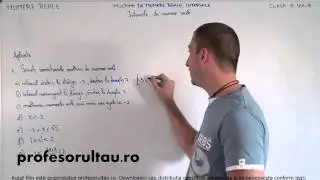 10   Numere reale   multimi de numere intervale   intervale de numere reale   partea 2