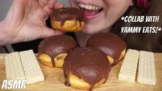 ASMR BOSTON CREME DONUTS (Collab With Yammy Eats) EATING SOUNDS