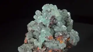 Smithsonite on Limonite Mineral Specimen from Mexico