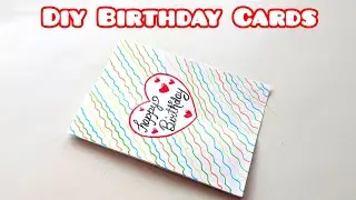 Happy Birthday Card Making Ideas/ White Paper Birthday Card Ideas 2026/ Handmade Birthday Cards Easy