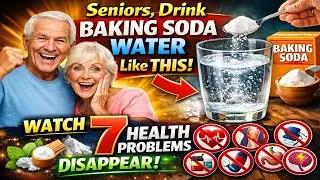 Seniors, Drink BAKING SODA WATER Like THIS and Watch 7 Health Problems Disappear! Senior Health Tips
