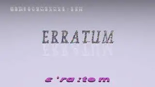 erratum - pronunciation + Examples in sentences and phrases