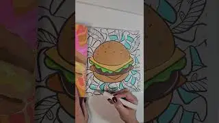 Vivid Visions | Color With Me | Bold & Easy Mandala Mashup | Relaxing Coloring Video | Cheeseburger