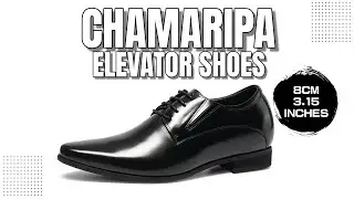 Best Height Increasing Elevator Men's Shoes | Chamaripa Derby Shoes That Make You Taller in Secret.