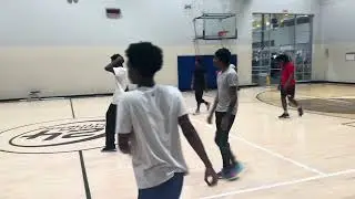 Late night basketball session