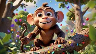 The Monkey Who Loved to Paint 🐒🎨 | Fun Learning Story for Kids | Preschool Educational Video