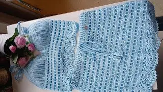 Conjunto de crochê, modelo sucesso  #crochet #vestuário #sucesso 