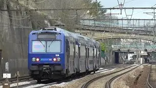Z8800 et BB7600 Transilien SNCF : A la gare de Meudon sur la ligne N