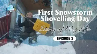 Первый снегопад ❄️ День уборки снега | История моей жизни | Эпизод 3