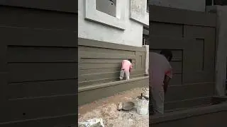front compound wall design #design #elevationdesign #shortvideo
