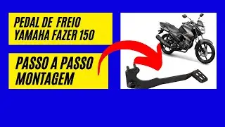 Como Montar o Pedal De Freio Da Yamaha Fazer 150 (UBS) Muito Simples de Montar
