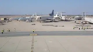 Посадка Ан-124 Руслан в аэропорту Ras Al Khaimah UAE.