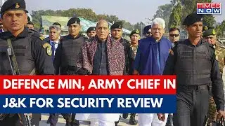 Defence Min Rajnath Singh & Chief Of The Army Staff General Manoj Pande Arrive At Jammu