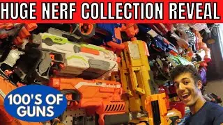 NERF MASSIVE ARSENAL REVEAL & SECRET BUNKER! Showing off my Entire Collection 2021! Loads of Guns!