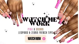 Watch Me Work Pink x Brown Zebra