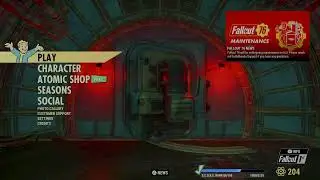 Fallout 76 with maxine on PlayStation 4 with the Glow of the goul