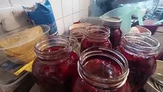 vlog 19 make & steam can cherry pie filling with me - cherry pit jelly wk 24 #&pound;1.50pantrychallenge