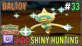 [Live] Shiny Baltoy at 545 DexNav Encounters | Live Shiny Hunt #33 | Pokemon Omega Ruby