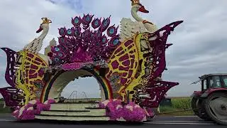 Bloemencorso Vollenhove 2025 Oprijden wagens 