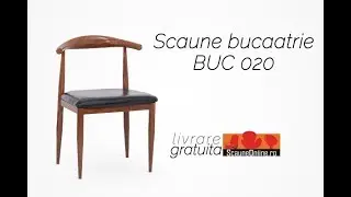 review video scaun bucatarie metal tapitat BUC 020