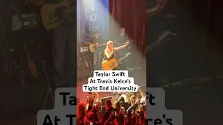 Taylor Swift Speaks At Travis Kelce's Tight End University | Billboard #Shorts
