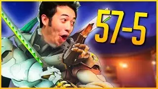 OVERWATCH: PARTIDAZA EN LIJIANG 57-5 | GENJI GAMEPLAY | Makina