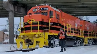 BPRR - Frosty South Buffalo GP15's deliver cars to Arcade, NY - First Catch of 2026!