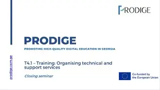 PRODIGE - T4.1 - Closing seminar