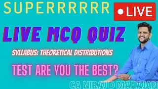 Free LIVE MCQ MENTI QUIZ THEORETICAL DISTRIBUTIONS CA Foundation!