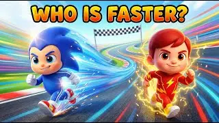 Superhero Power Switch Race ⚡ Turbo Blue vs Lightning Red | Kids Fun Racing #kids #superhero