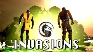 MK1 INVASIONS AS SCORPION AND SUB-ZERO | FIRE TEMPLE MAP | Mortal Kombat 1
