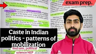 ⚡Caste in Indian Politics &ndash; Patterns of Mobilisation