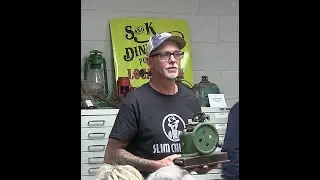 Keith Greer and his vintage bottle collection