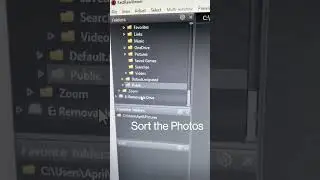 How to sort photos quick