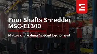 See how a Enerpat four shaft shredder deal with the mattress