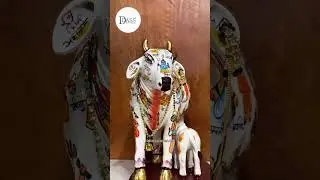 Hand painted Kamdhenu Cow Statue | ddassstore.com