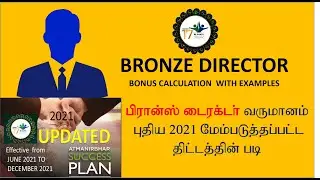 VESTIGE UPDATED PLAN 2021- BRONZE DIRECTOR CALCULATION- NEW TEAM BUILDING BONUS&BRONZE DIRECT BONUS.