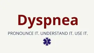 How to Pronounce Dyspnea | Dyspnea Pronunciation | Medical Terms