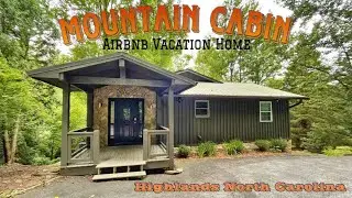 Mountain Cabin Airbnb Home Tour, Highlands, North Carolina #vacationhome #mountaincabin #highlands